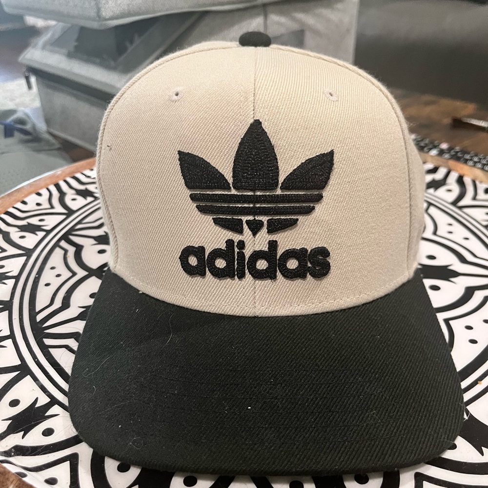 Adidas Two-Tone Black and Cream Cap